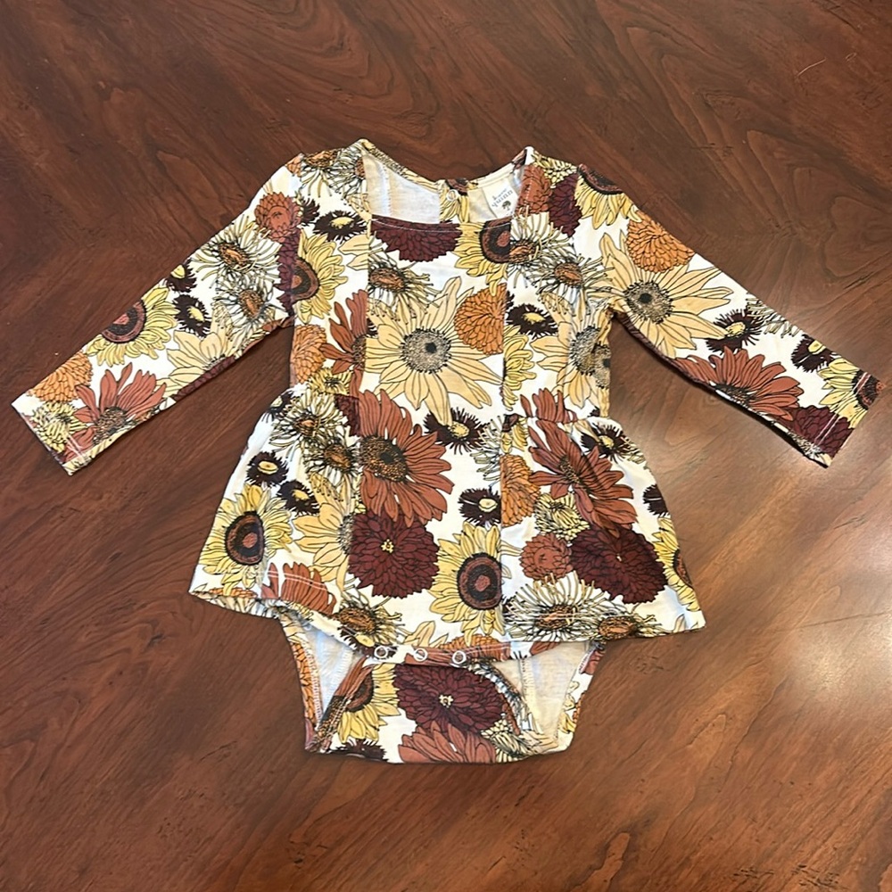 Kate Quinn Long Sleeve Sunflower Bamboo Ballerina 12-18 months